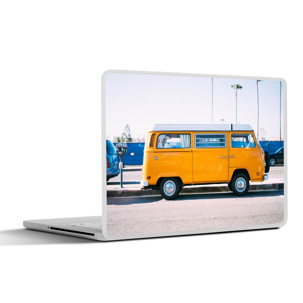 MuchoWow Laptop Aufkleber Sticker Cover Auto - Volkswagen - Bus 31x22.5 cm - Laptop-Deko