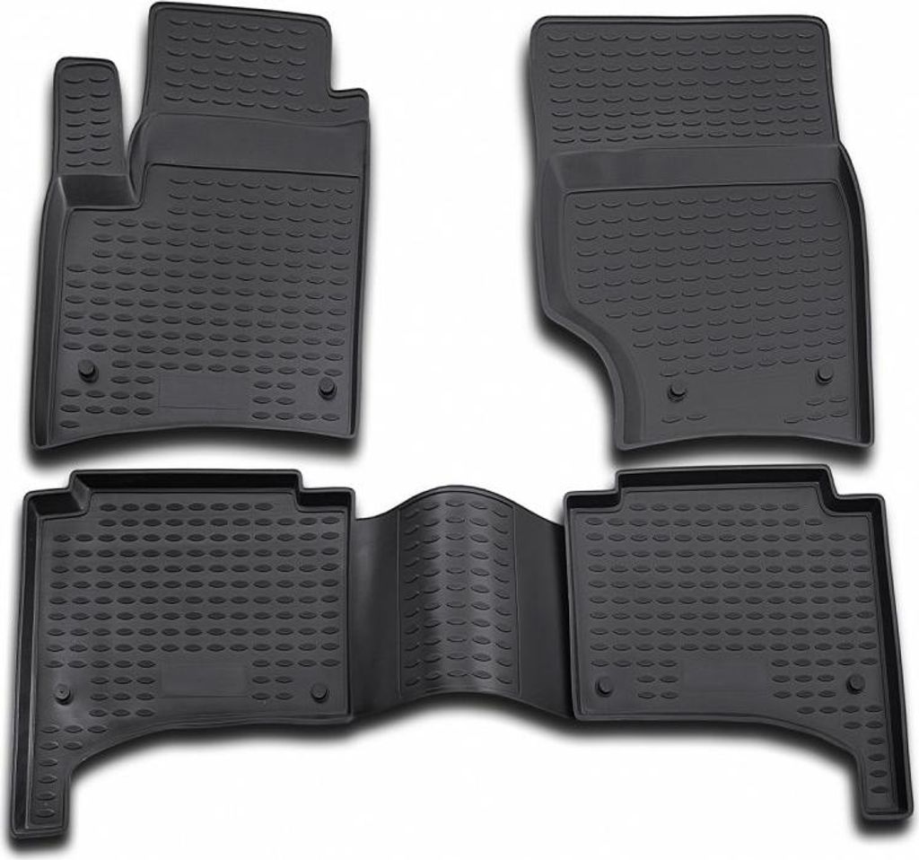 ELEMENT Gummi-Fussmatten 3D kompatible mit VOLKSWAGEN Touareg, 2002-2010, 4 tlg.