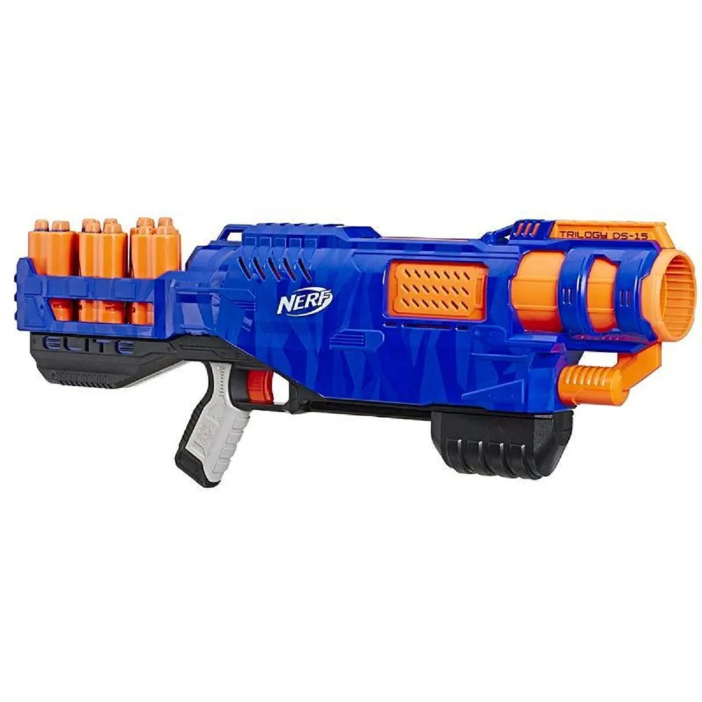 Fusil à Pompe Nerf Trilogy DS-15 : Jouet Lance-Fléchettes avec Cartouche - 2