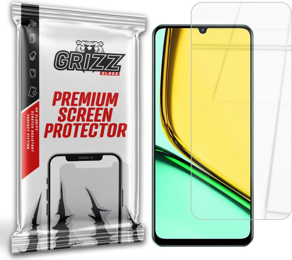 Hybriertes Glas GrizzGlass HybridGlass für Realme C61