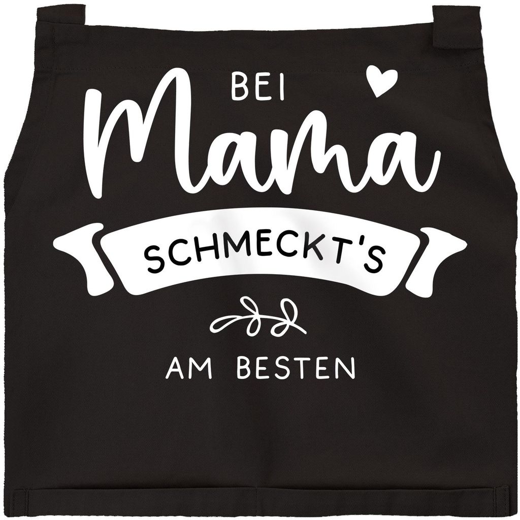 Kochschürze Damen Küchenschürze mit Spruch Bei Mama Produktbild 