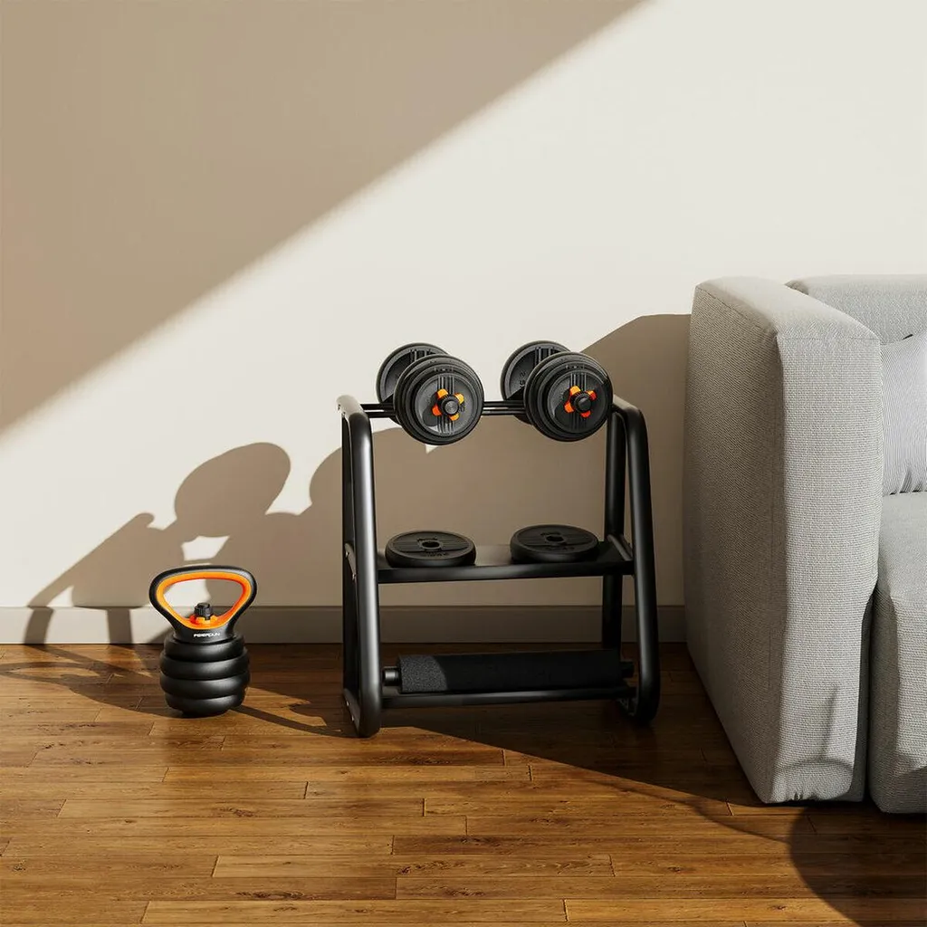 Haltères Xiaomi ORMANC30V2P - Kit de Musculation Modulable en Acier Noir