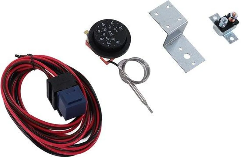 Thermostat de Ventilateur 12V Réglable avec Sonde Thermique pour Voiture