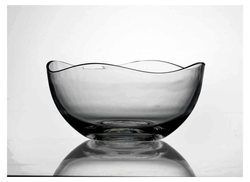 Schale Wave 22 cm, Glas, klar, Flirt, 23 cm / 23 cm / 10 cm