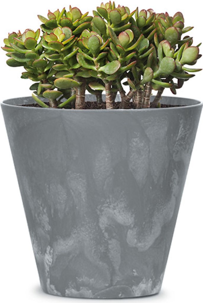 FLOWER POT TUBUS BETON EFFECT CREAM fi 250x233mm