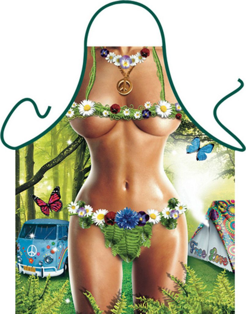 Grill u. Küchenschürze - Hippie Woman