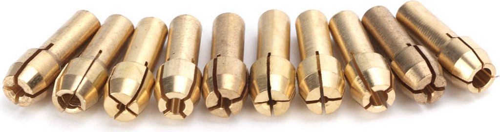 10pcs 0.5-3.2mm Mini Messing Spannzangenfutter Elektroschleifer Rotationswerkzeug Zubehör (4.3mm)