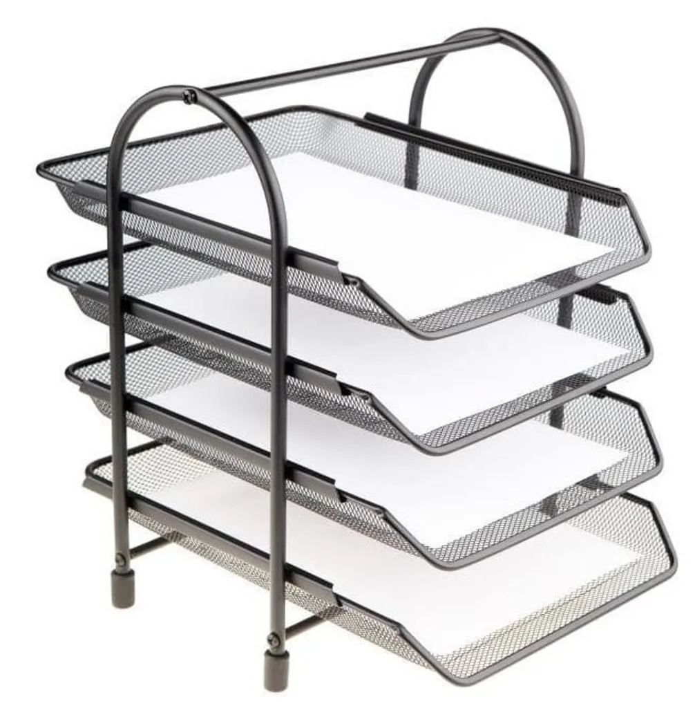 Meuble de rangement bureau pour dossiers - Etagère noire modulable