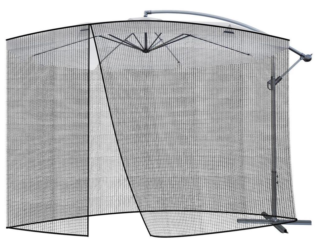 Mosquito Net for Garden Umbrella – 3.5 m Diameter – Black Produktbild 