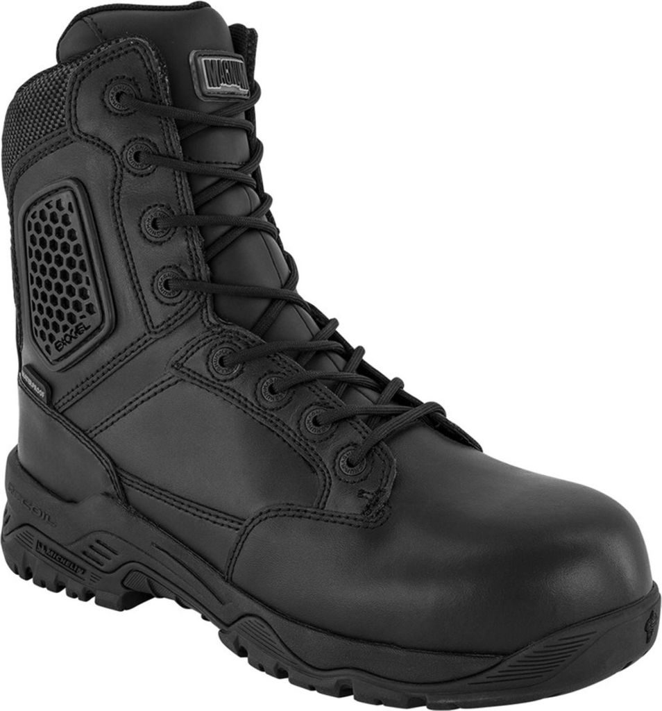 MAGNUM Strike Force 8.0 Leather S3 - Herren Sicherheitsstiefel Sicherheitsschuhe Schwarz M801551-021 , EU 44 UK 10