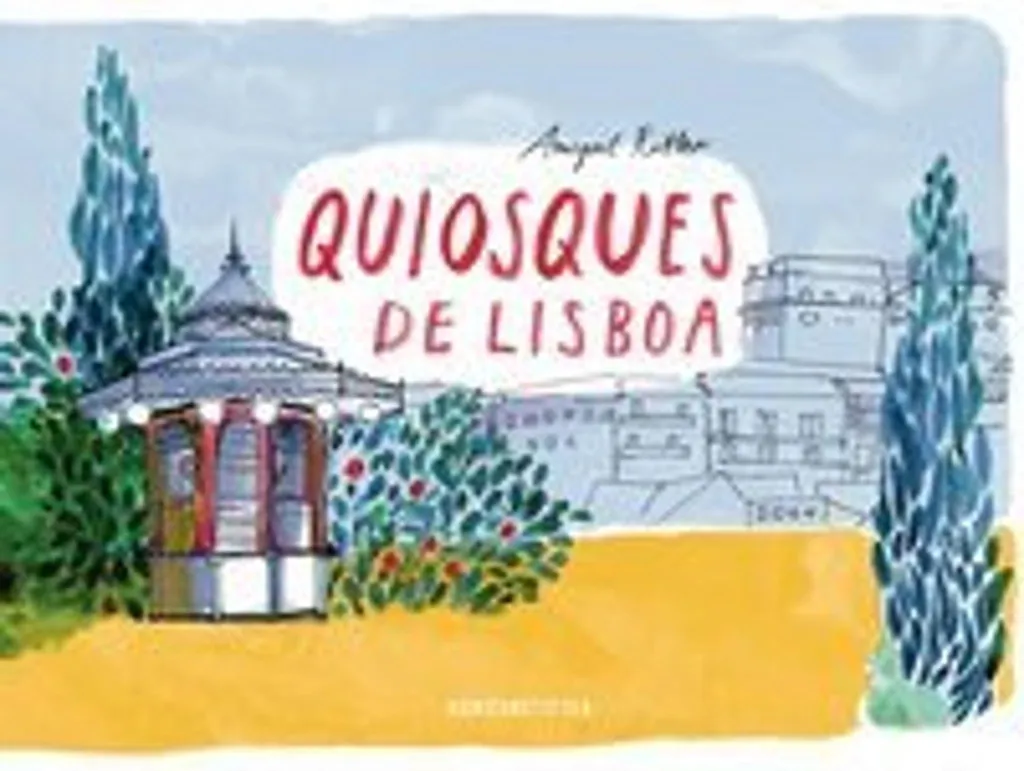 Quiosques de Lisboa : Décoration miniature en bois découpé au laser 20cm