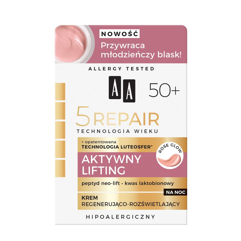 AA Technologia Wieku 5 Repair 50+ Aktywny Lifting, Krem na Obrázok produktu 