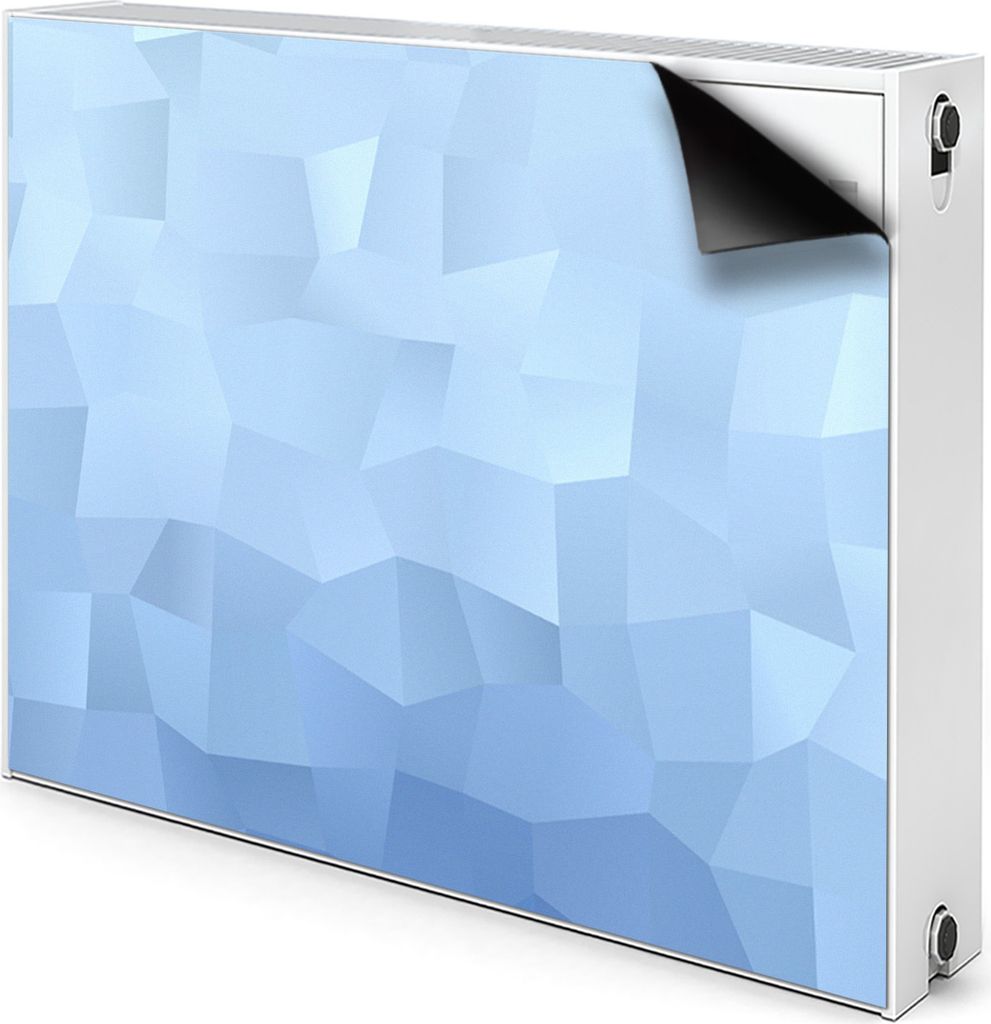 Magnet Radiator Magnet Mat Heizkörperverkleidung Heizkörper-Abdeckung Heizung 100x60 cm - Abstraktion, blau