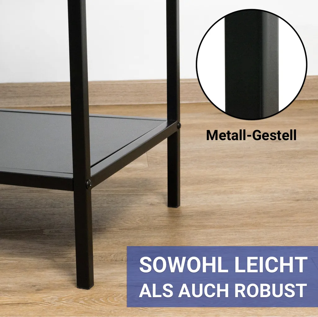 Table console industrielle pour entrée et salon meuble d'appoint - 9