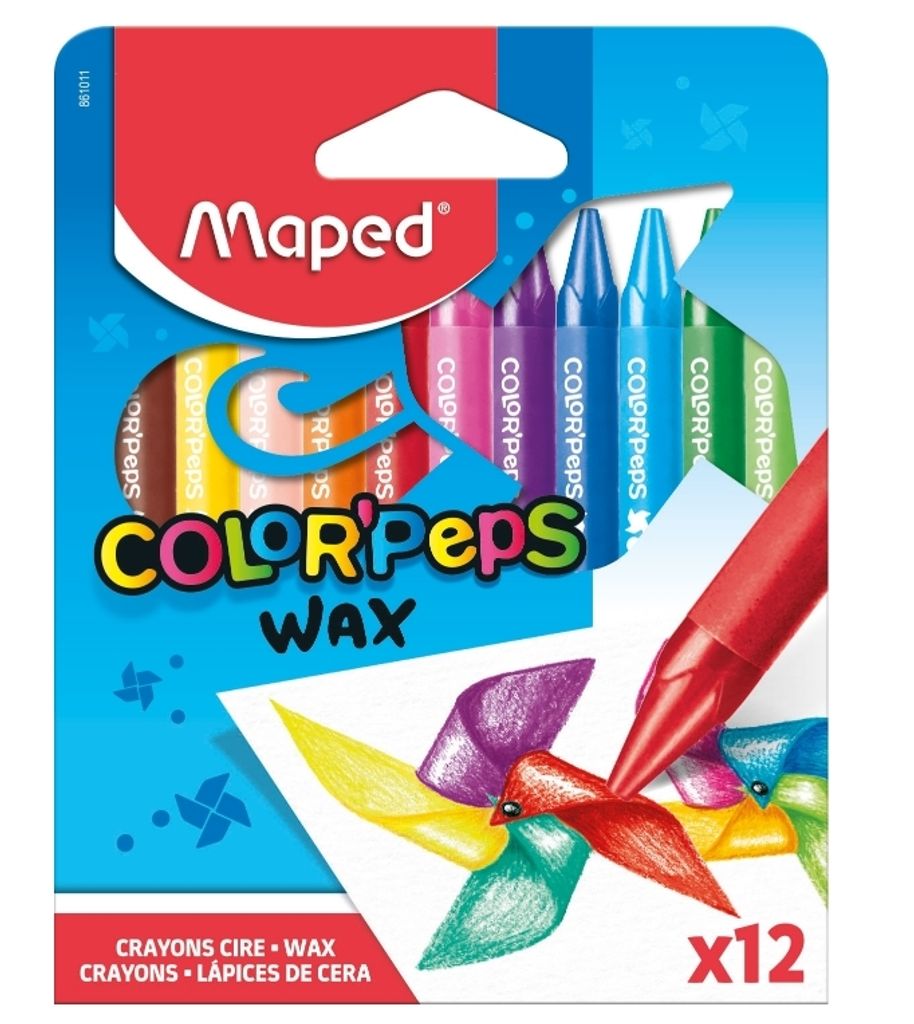 Maped Wachsmalstifte COLOR'PEPS WAX, 12er Kartonetui Immagine del prodotto 