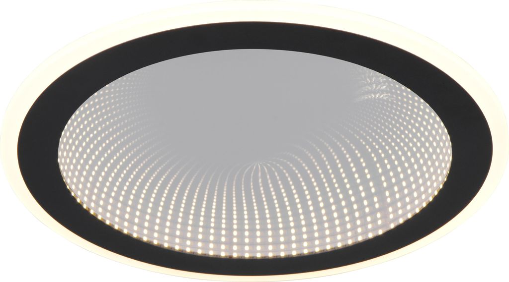 REALITY LED-Deckenleuchte GLACE, R67681132, 21,5W, 2600lm, schwarz