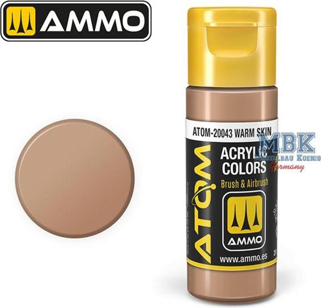 Ammo of MIG ATOM20043 ATOM COLOR Warm Skin