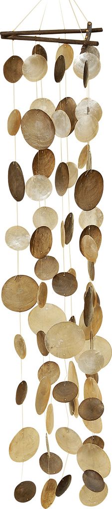 Windspiel Pepa - 100cm - Capiz braun Produktbild 7