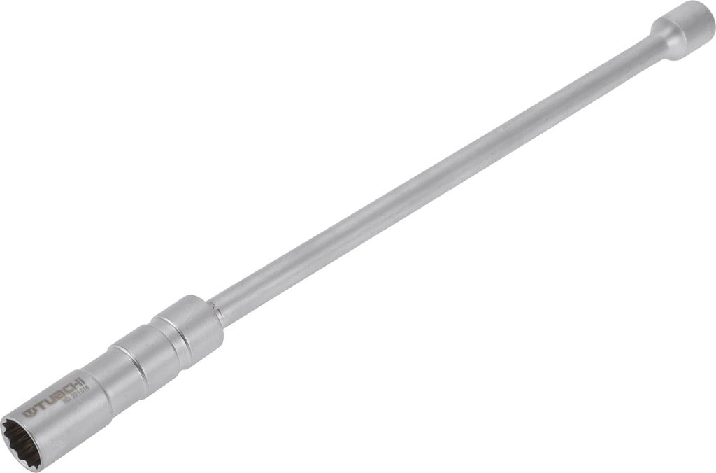Zš¹ndkerzen-Impaktsteckschlš¹ssel 305mm fš¹r Auto Motorrad Dirtbike Reparatur Werkzeug CR-V Silberton Langlebig 12-Punkt 14mm 3/8 Zoll Antrieb