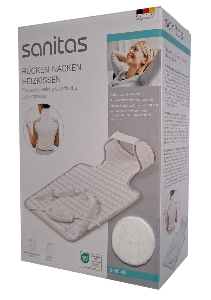 Sanitas SHK 46 Rücken-Nacken Heizkissen, 54 x 38 cm, 3 Produktbild 
