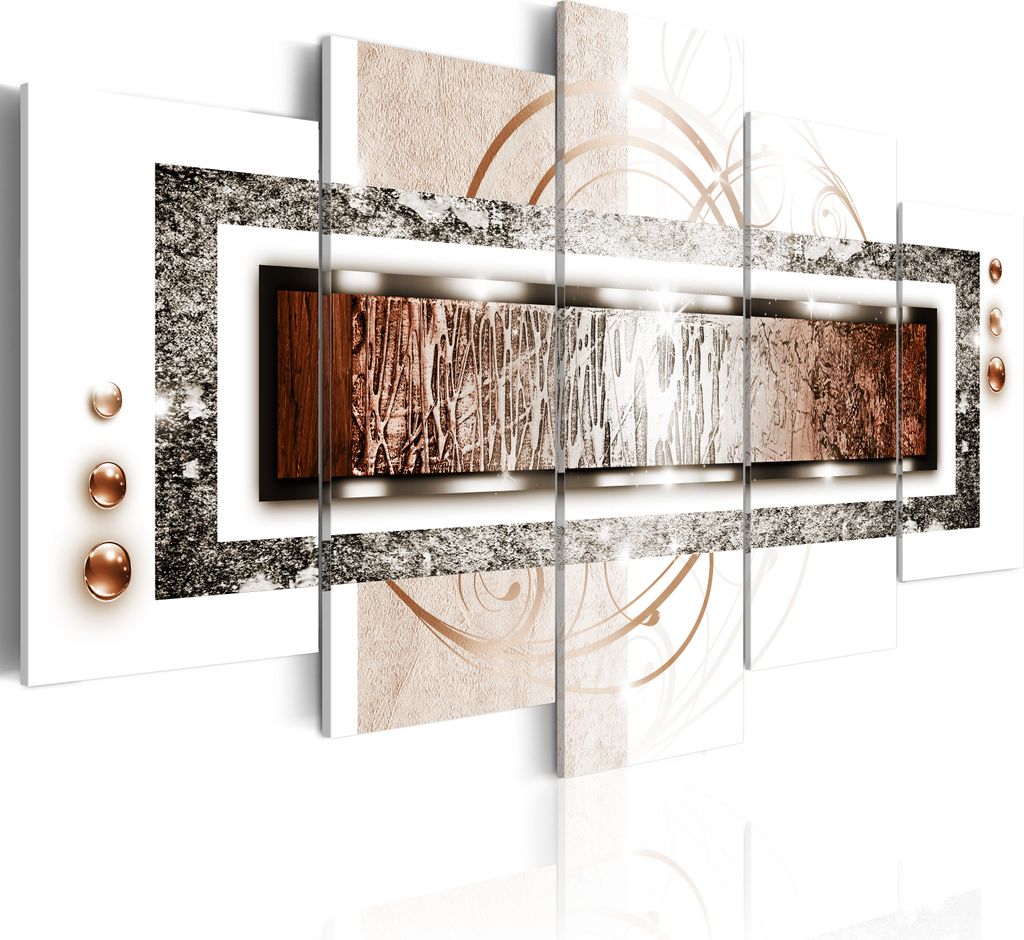 Leinwandbilder 200x100 cm a-A-0003-b-p Vlies Leinwandbild 5 tlg Kunstdruck modern Wandbilder XXL Wanddekoration Design Wand Bild ABSTRAKT