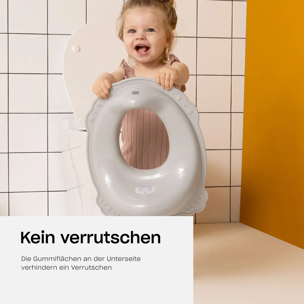 Sedile WC Bambini per Educazione al Vasino con Gomma Antiscivolo - Solido