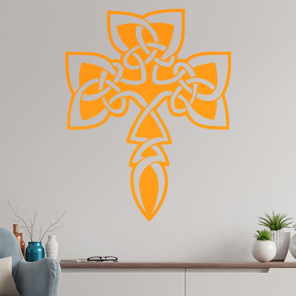Keltenkreuz Wandtattoo in 6 Größen - Wandaufkleber Wall Sticker - Dekoration, Küche, Wohnzimmer, Schlafzimmer, Badezimmer