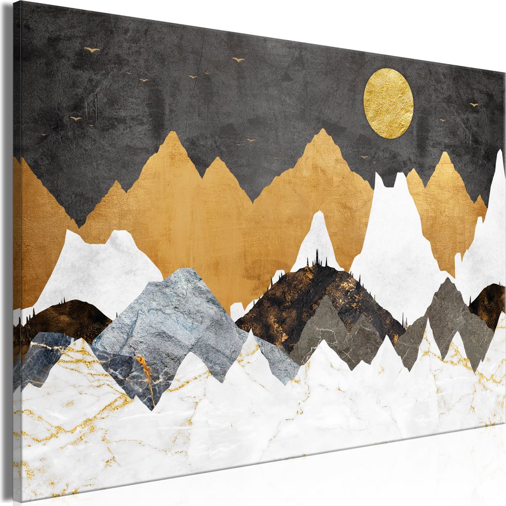 Italienischer Leinwand Leinwandbild - Cold Night (1 Part) Wide 30x20 cm Landschaften c-A-0228-b-a