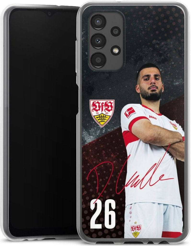 DeinDesign Handyhülle für Samsung Galaxy A13 4G Silikon Hülle Case Smartphone Schutzhülle Offizielles Lizenzprodukt VfB Stuttgart Deniz Undav