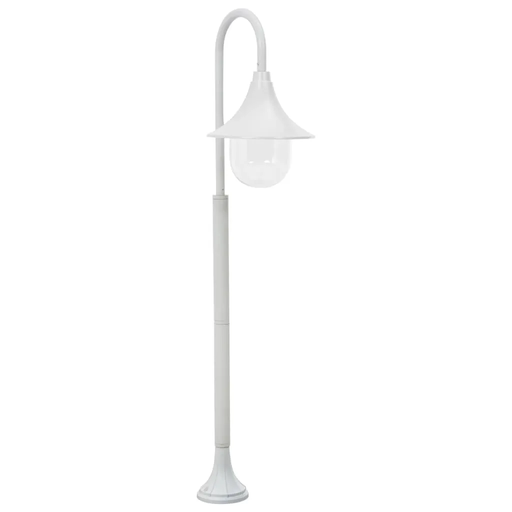 Dissuasore luminoso da giardino E27 120 cm alluminio bianco