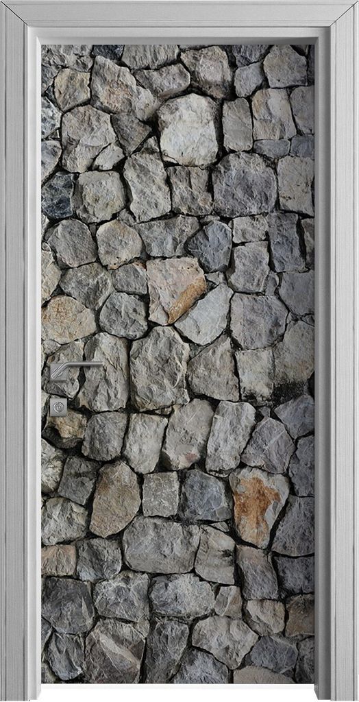 Tür Selbstklebende 90x210 cm Türfolie Türtapete Klebefolie - Natural Steine Motive