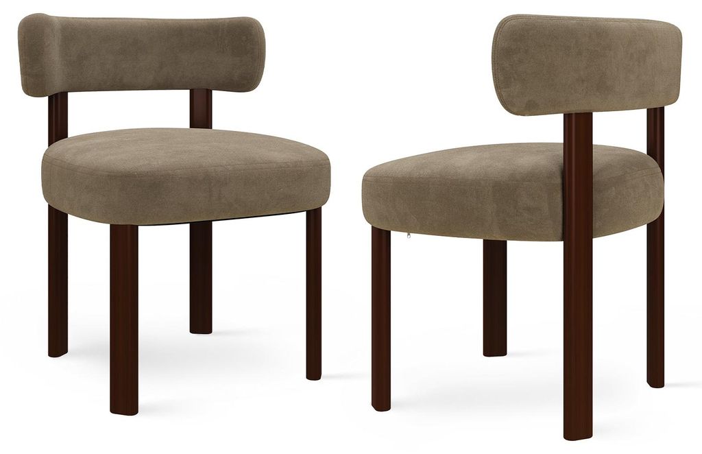 Lot 2 chaises latérales en bois, chaises de cuisine vintage Image du produit 