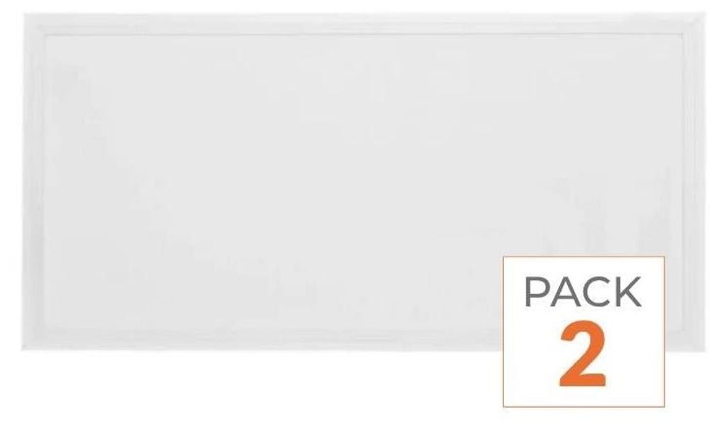 2er-Pack – CCT-LED-Paneel 60 x 30 cm, WEISS, 30 W – 3000 Produktbild 