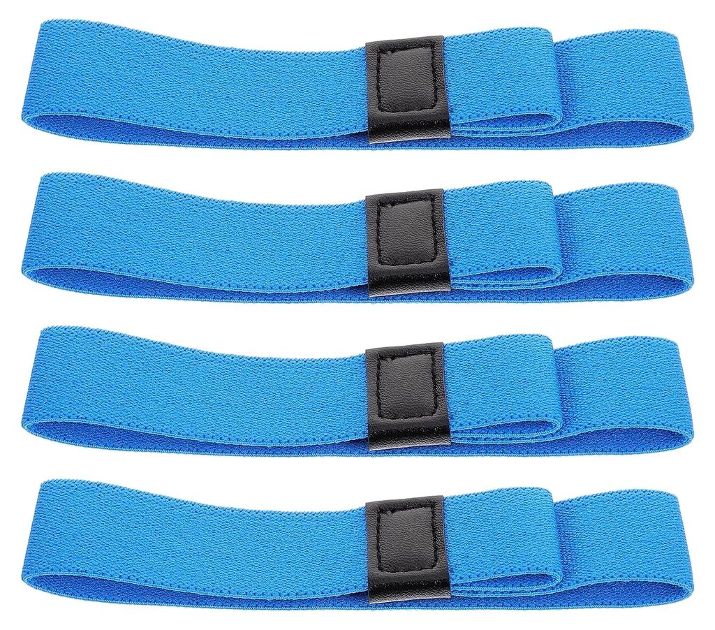 4 Stück Elastische Bento Kasten Gurte 12cm Flexible Befestigungsbänder mit Schnalle für Lunchboxen