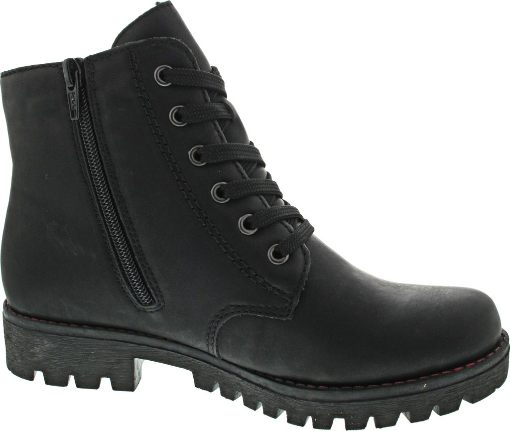 Rieker Schnürstiefel - Tiefschwarz Kunstleder Größe: 39 Produktbild 102