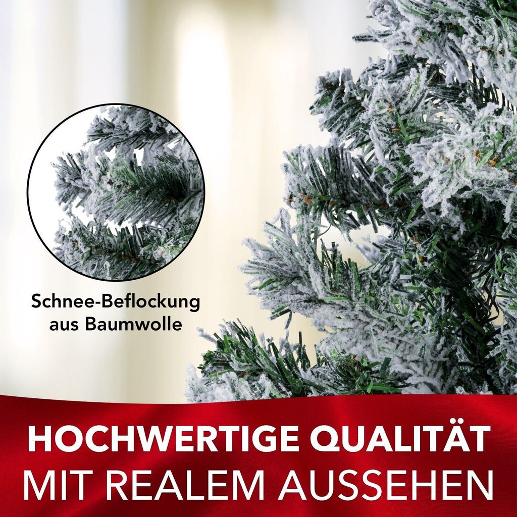 Künstlicher Weihnachtsbaum Tannenbaum 120-240 cm Christbaum Produktbild 4
