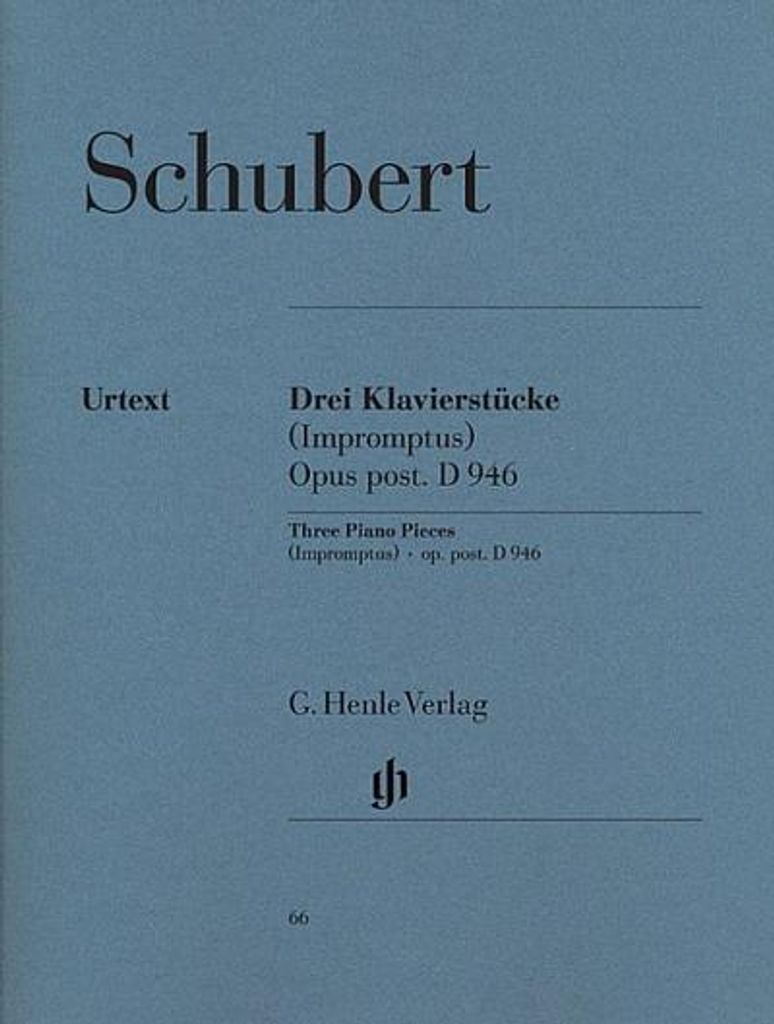 Schubert, Franz - 3 Klavierstücke (Impromptus) op. post. D Obrázok produktu 