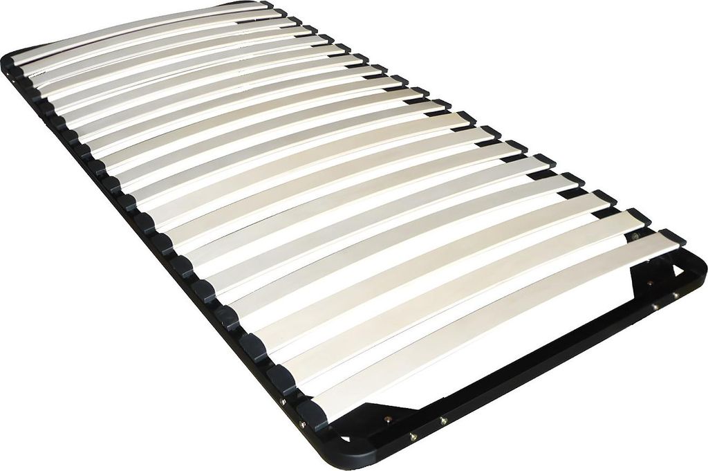Lattenrost - ohne Füße - 90 x 190 cm - 19 Latten - Schwarz Produktbild 