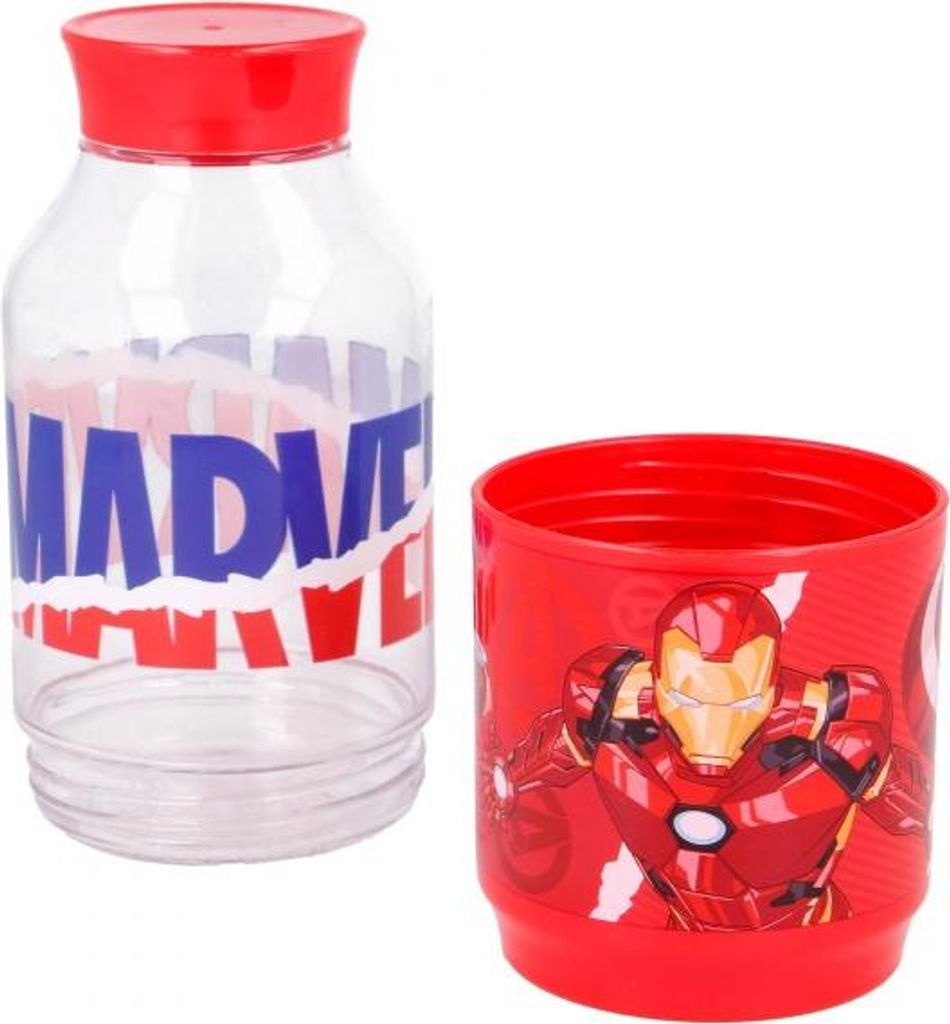 Kunststoff 2in1 AVENGERS Snackflasche, 57737