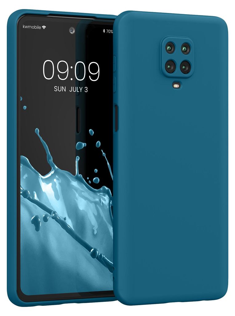 kwmobile Hülle kompatibel mit Xiaomi Redmi Note 9S / 9 Pro / 9 Pro Max Hülle - gummierte TPU Silikon Handyhülle - Schutzhülle für kabelloses L...