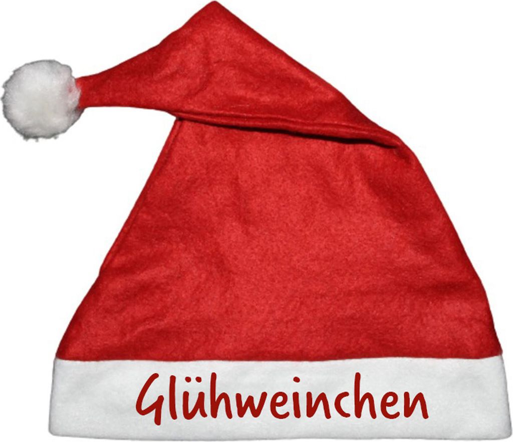 Bommelmütze Weihnachtsmannmütze Nikolausmütze mit Spruch Produktbild 