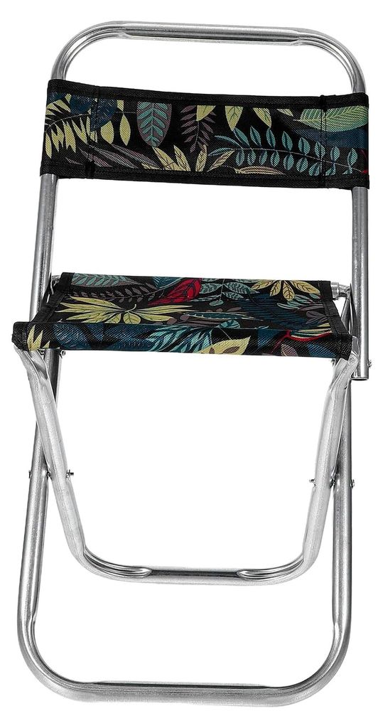Faltbarer Campingstuhl mit Rückenlehne aus Edelstahl und Oxford für Outdoor-Aktivitäten