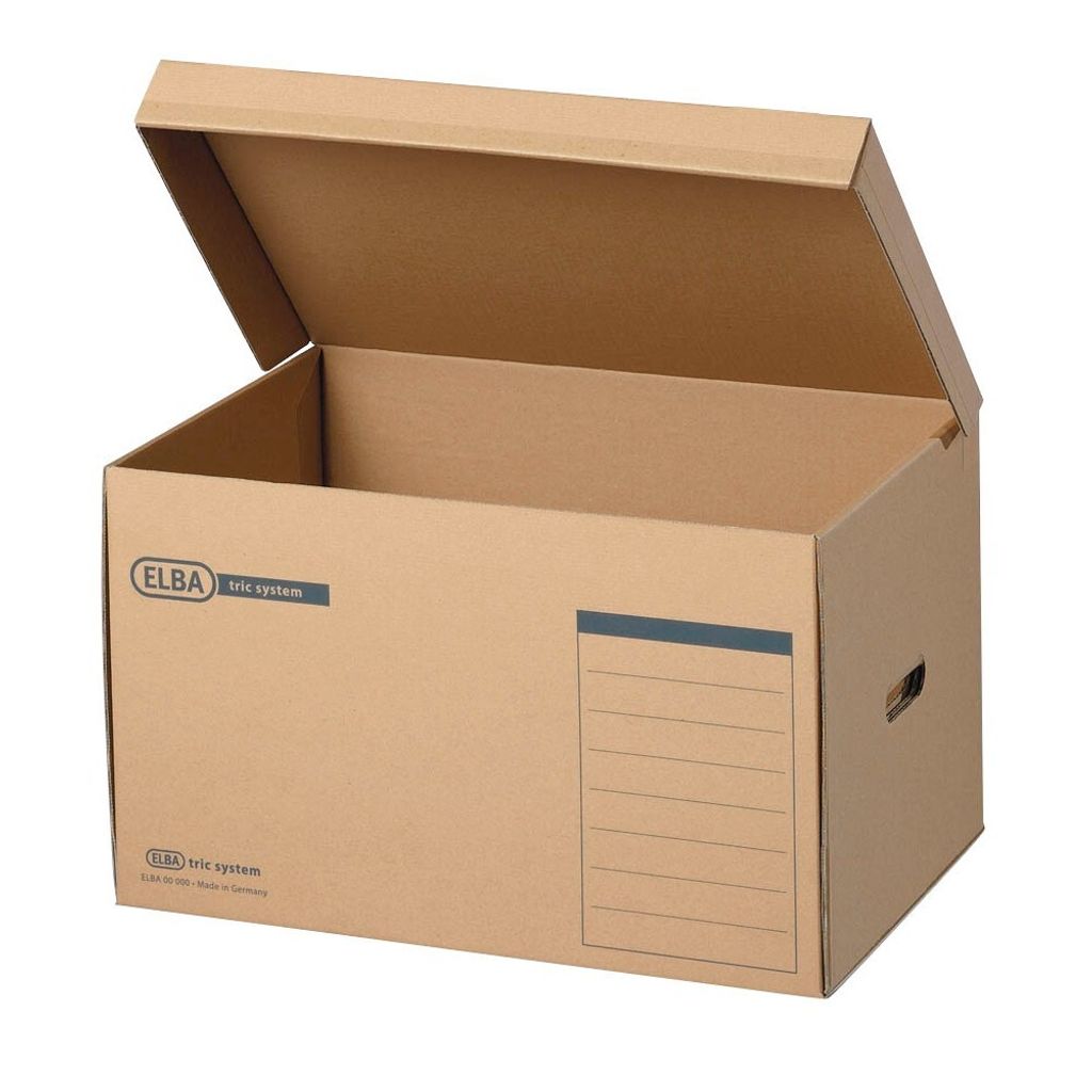 ELBA Archivcontainer tric system braun 54,5 x 36,0 x 32,0 Produktbild 