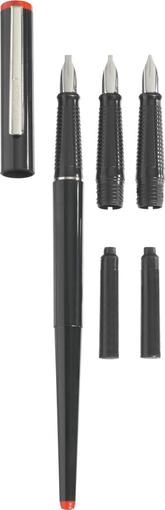 Herlitz set de 5 stylos à plume calligraphie, noir Image du produit 
