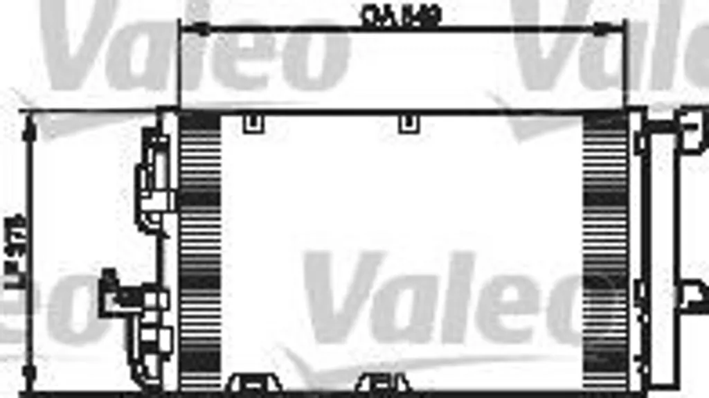 Condenseur de climatisation Valeo pour moteur Opel Astra G Zafira A