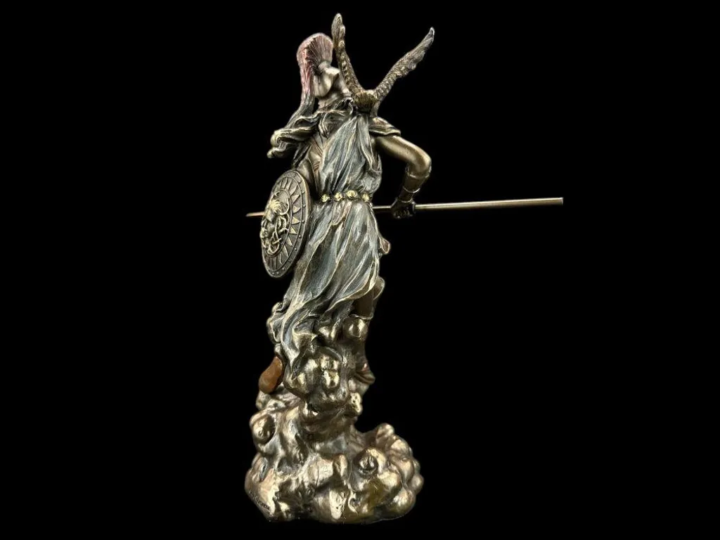 Sculpture décorative Athéna déesse grecque de la sagesse bronze 24cm