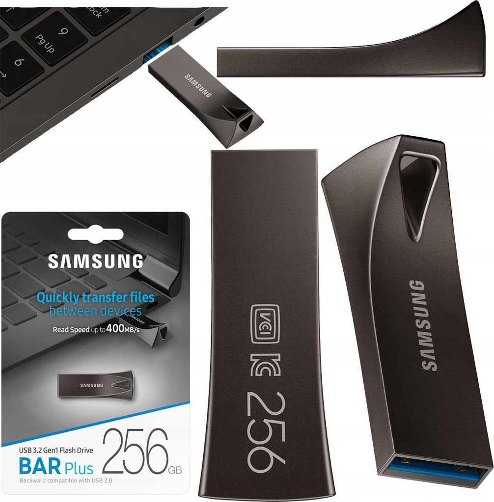 Samsung MUF-256BE, 256 GB, USB Typu-A, 3.2 Gen 1 (3.1 Gen Zdjęcie produktu 