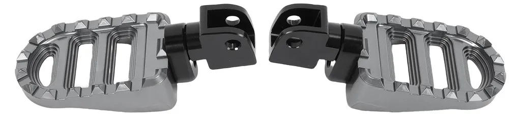Repose-pieds en Aluminium 12 Dents Antidérapants pour Meteor 350 - Gris