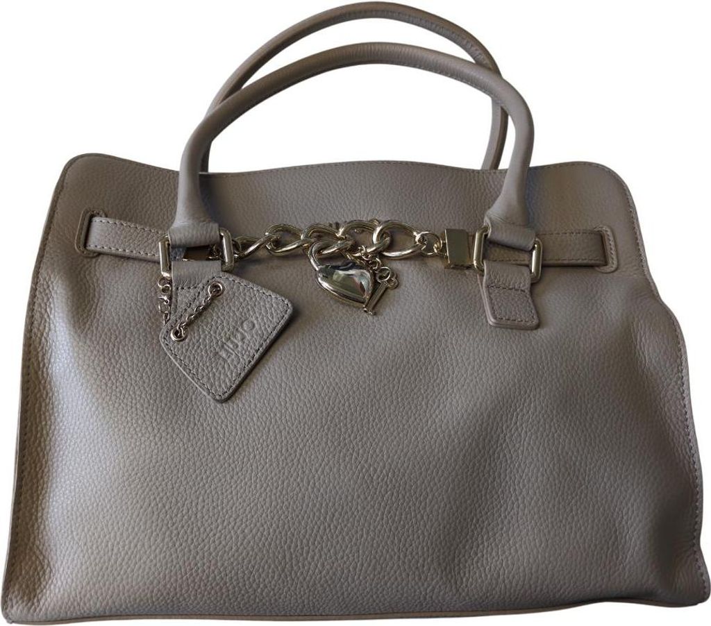 Liu Jo Handtasche Damen Leder Stoff Champagner Beige Reißverschluss A14296P0129-60906
