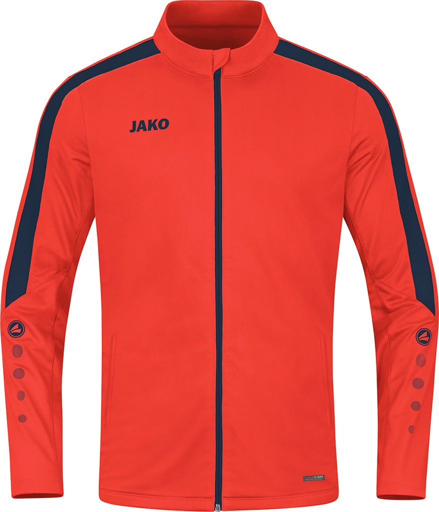 Jako Power Polyesterjacke Herren - Flame / Marine